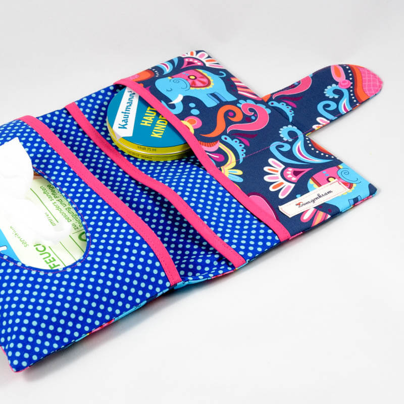 Windeltasche Motiv Elephant Love offen